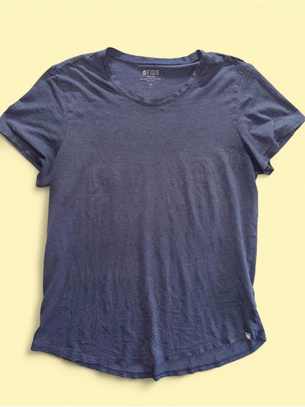 FIGS Super Soft Navy Short Sleeve Crew Tee